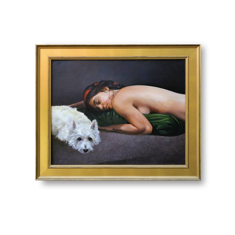 Original Figurative Nude Painting by Zenon Nowacki