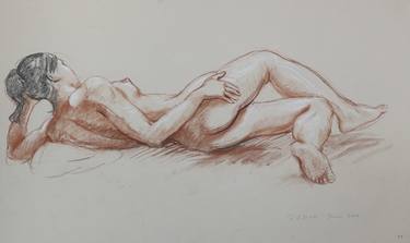 Original Figurative Nude Drawings by Zenon Nowacki