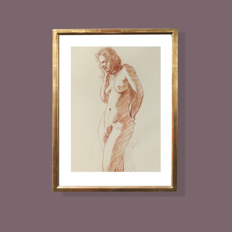 Original Nude Drawing by Zenon Nowacki