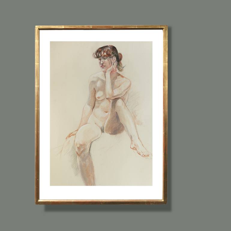 Original Nude Drawing by Zenon Nowacki