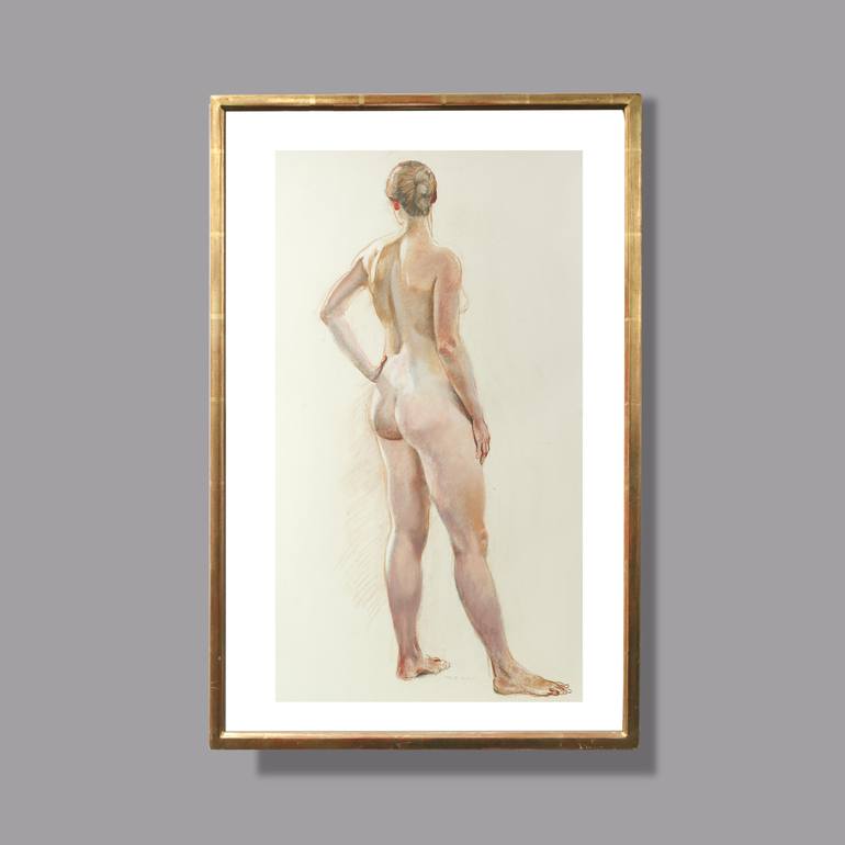 Original Nude Drawing by Zenon Nowacki