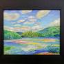 Lac d'Assomption in Quebeck, Mont-Tremblant National Park.
Small emotional, unframed painting.