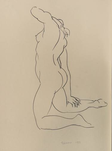 Print of Realism Nude Drawings by Zenon Nowacki