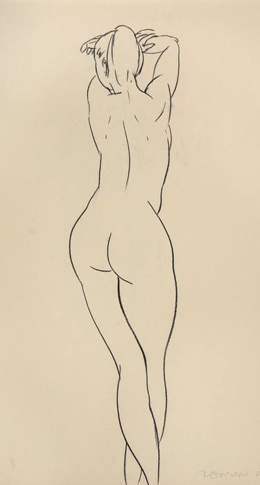 Original Figurative Nude Drawings by Zenon Nowacki