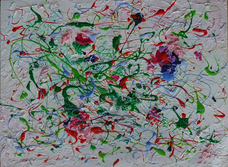 Original Abstract Expressionism Abstract Painting by Smolevskaya Anna