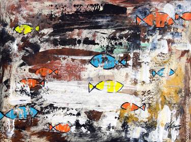 Original Contemporary Fish Paintings by Norbert Weithaler