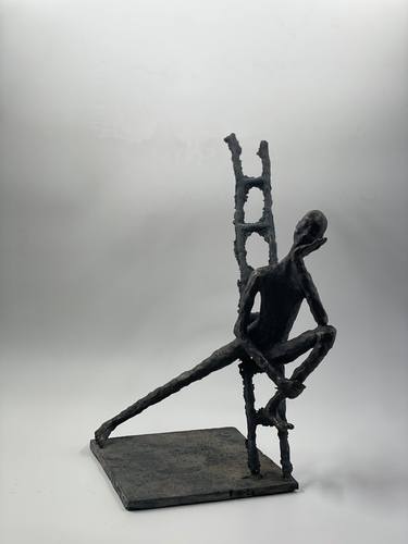Original Expressionism People Sculpture by Lamia Fakhoury