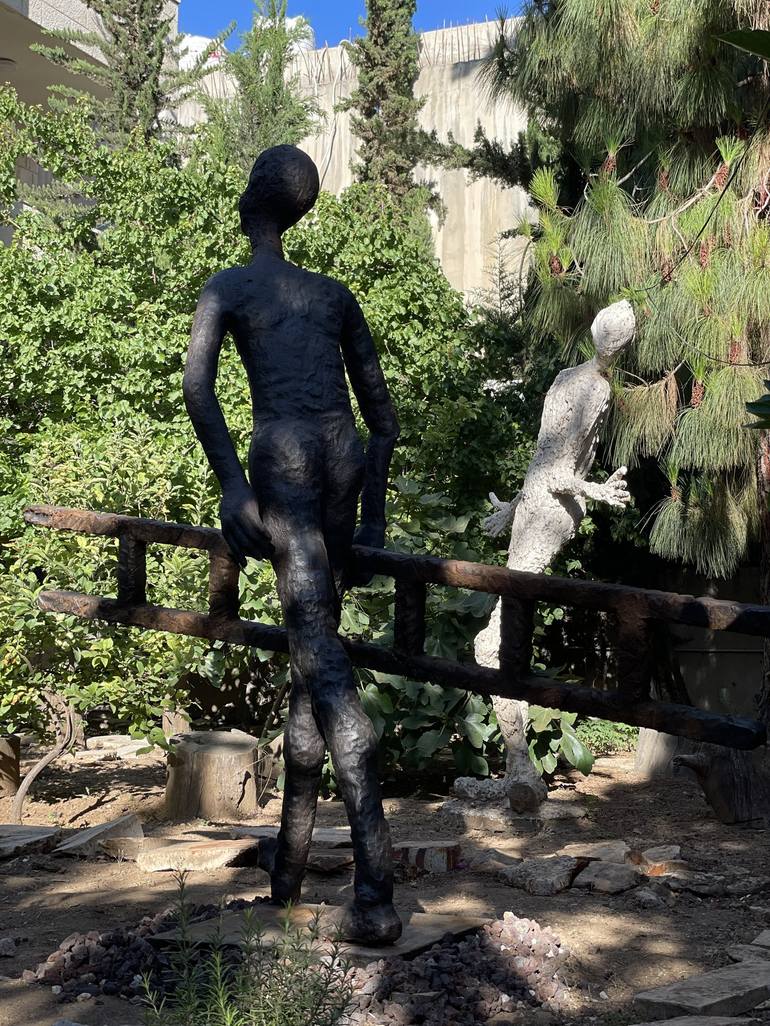 Original 3d Sculpture Men Sculpture by Lamia Fakhoury