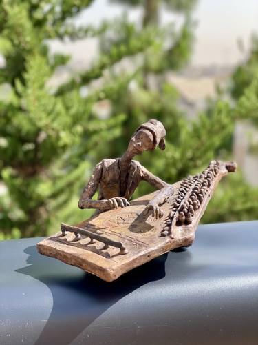 Original Figurative Music Sculpture by Lamia Fakhoury