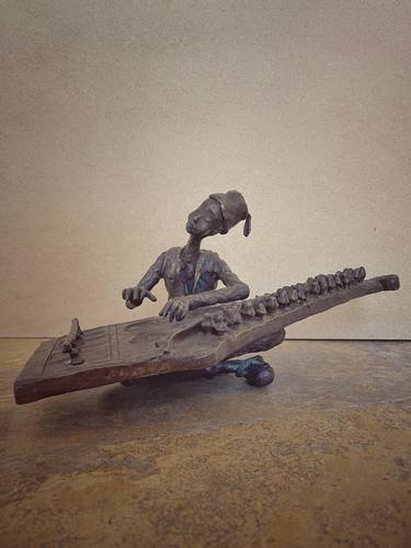 Original Figurative Music Sculpture by Lamia Fakhoury