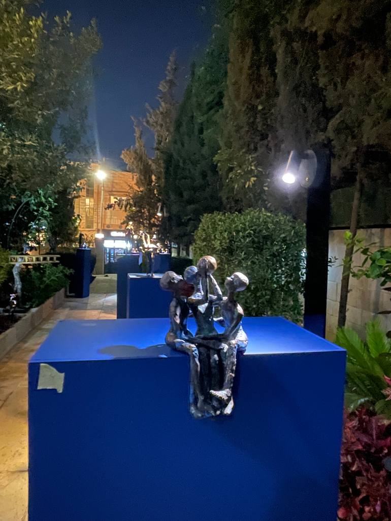 Original Figurative People Sculpture by Lamia Fakhoury