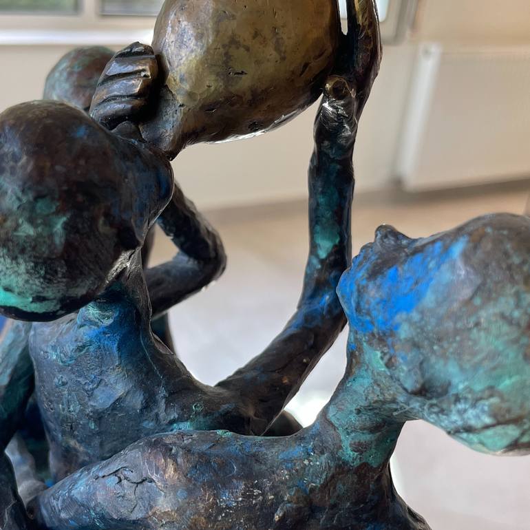 Original Figurative People Sculpture by Lamia Fakhoury