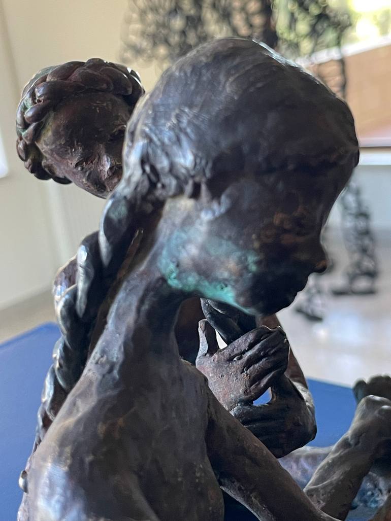 Original Figurative People Sculpture by Lamia Fakhoury