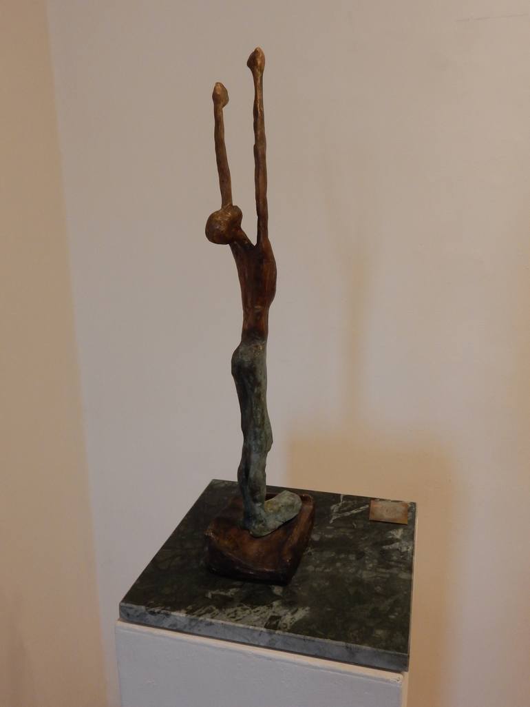 Original Figurative People Sculpture by Lamia Fakhoury