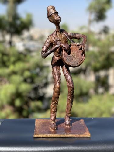 Original Figurative People Sculpture by Lamia Fakhoury