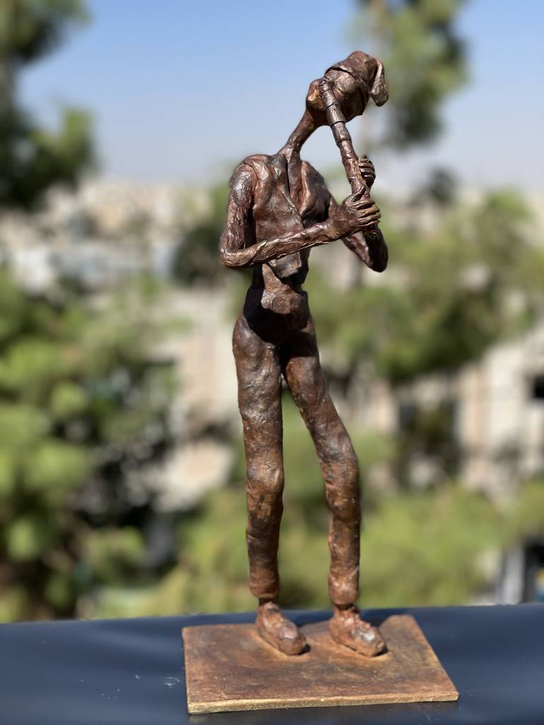 Original Figurative People Sculpture by Lamia Fakhoury