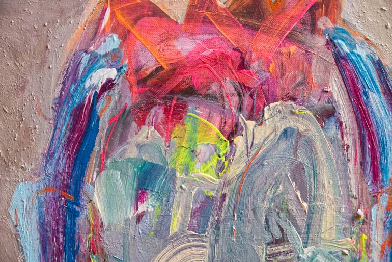 Original Abstract Expressionism Abstract Painting by Manuela Wutschke