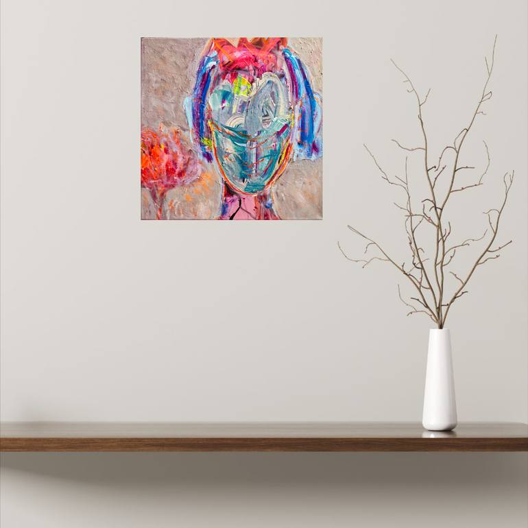 Original Abstract Expressionism Abstract Painting by Manuela Wutschke
