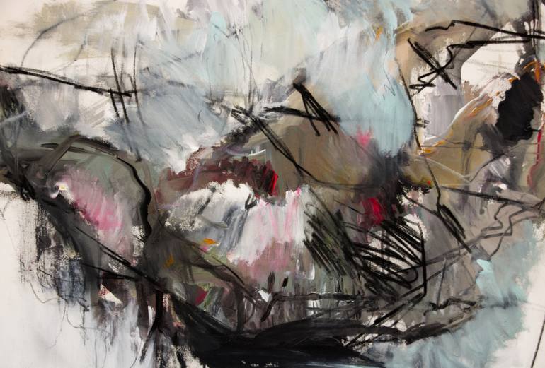 Original Abstract Expressionism Abstract Painting by Manuela Wutschke