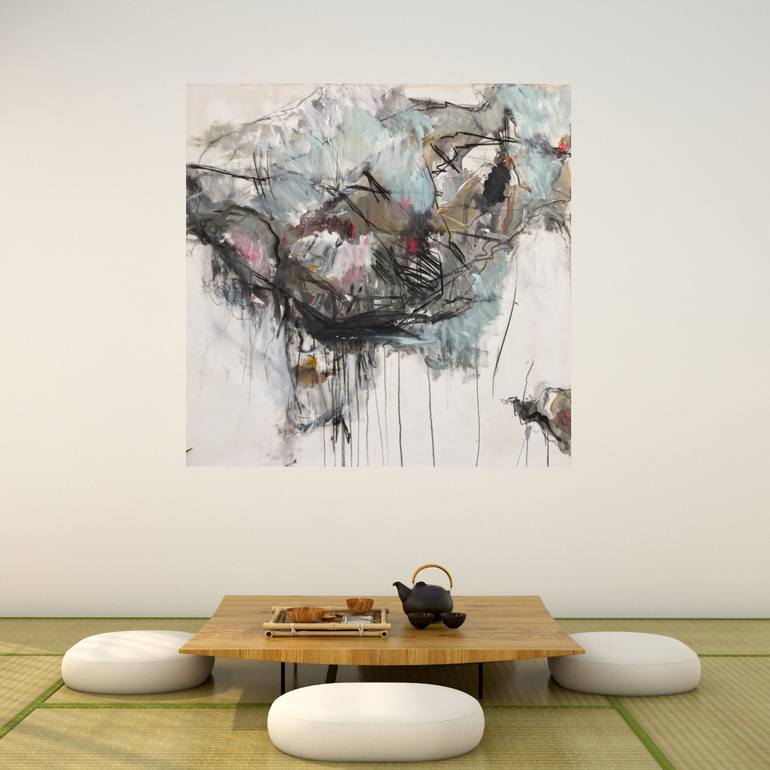 Original Abstract Expressionism Abstract Painting by Manuela Wutschke