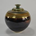 Lidded porcelain vessel by Timothy White