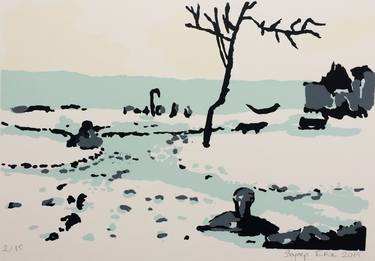 Original Fine Art Landscape Printmaking by Zeynep Erol