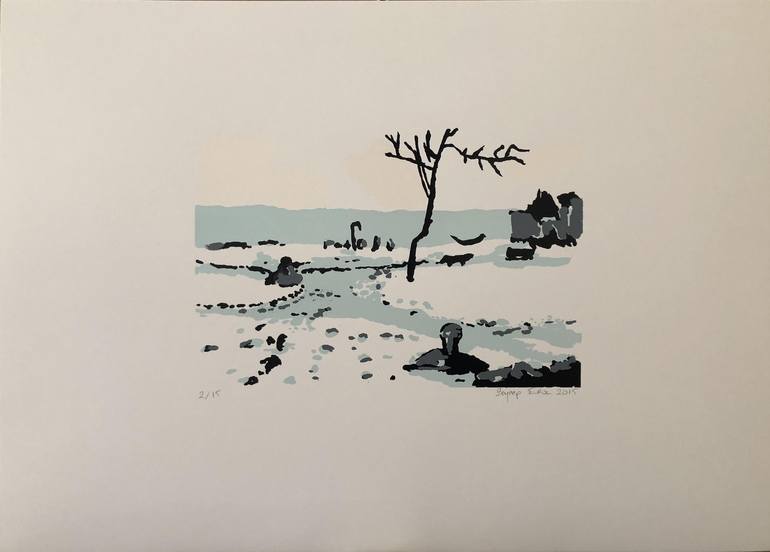 Original Fine Art Landscape Printmaking by Zeynep Erol