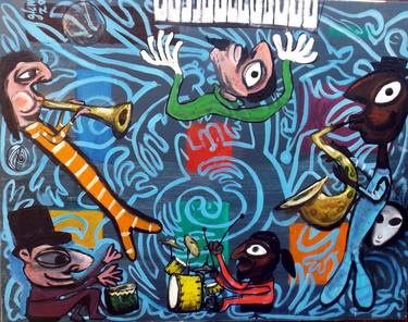 Original Expressionism Music Paintings by Glenn Horvath