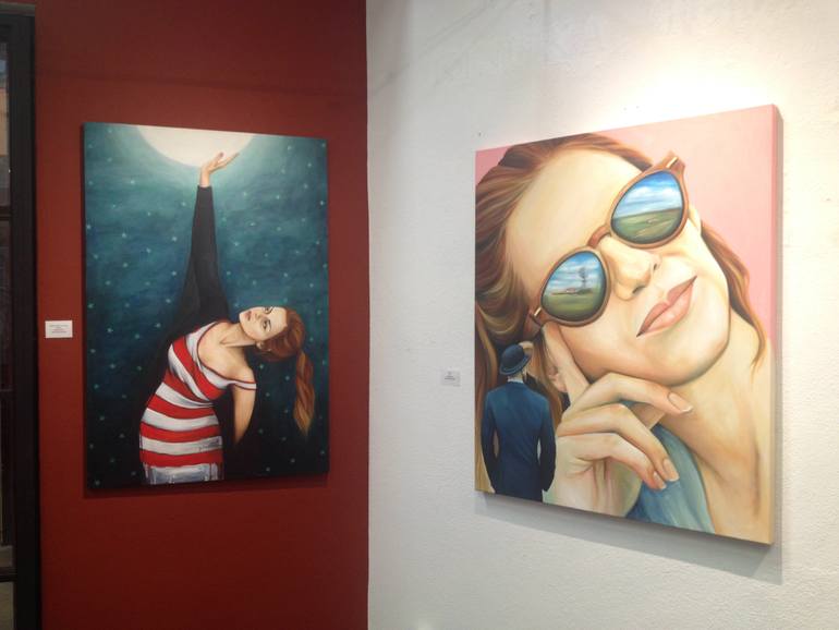 Original Figurative Fantasy Painting by Julia Elena Zavalia