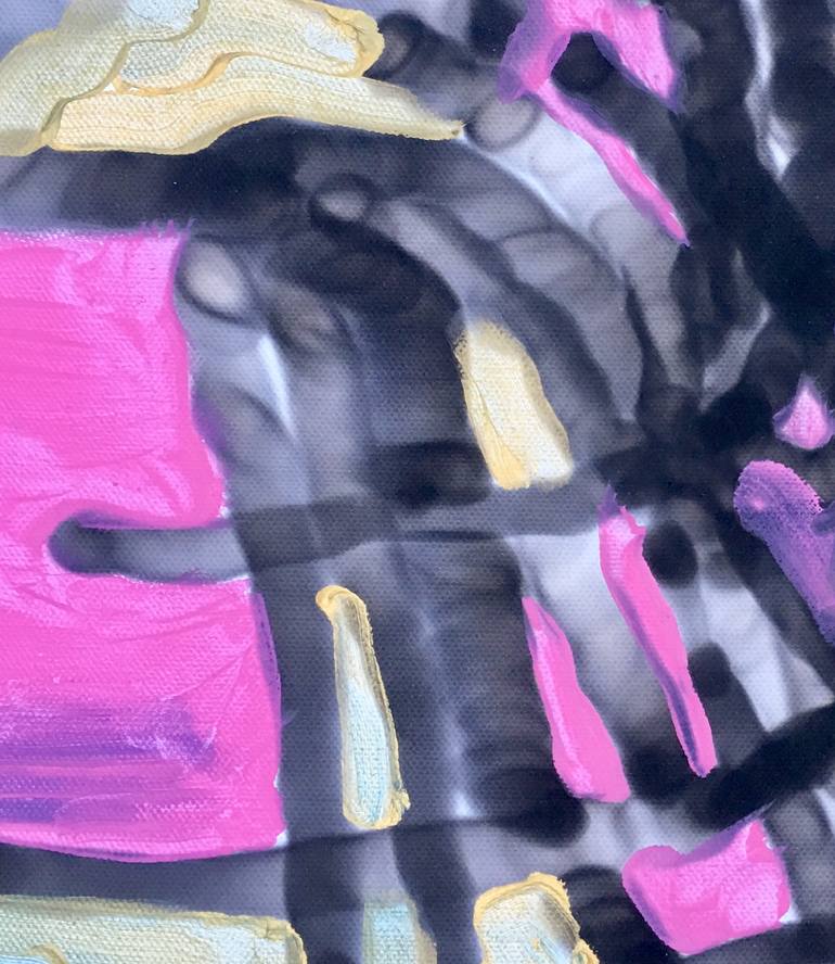 Original Abstract Expressionism Abstract Painting by The Fire Artist - Mc Winterlude