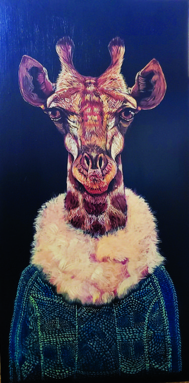 Original Conceptual Animal Painting by Alex Theron
