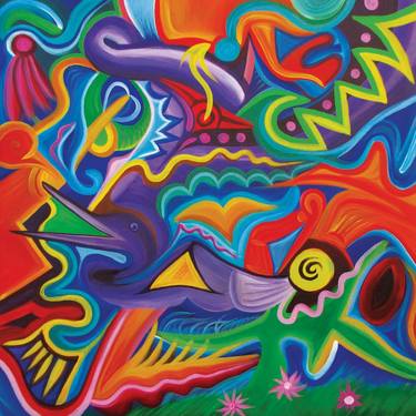 Original Abstract Paintings by Leo Mystic