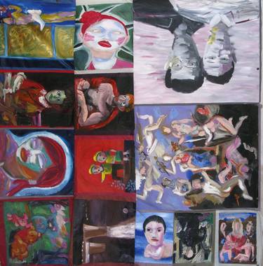 Print of Expressionism Popular culture Paintings by Mauro Maffezzoni