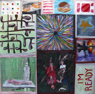 Original Abstract Pop Culture/Celebrity Painting by Mauro Maffezzoni