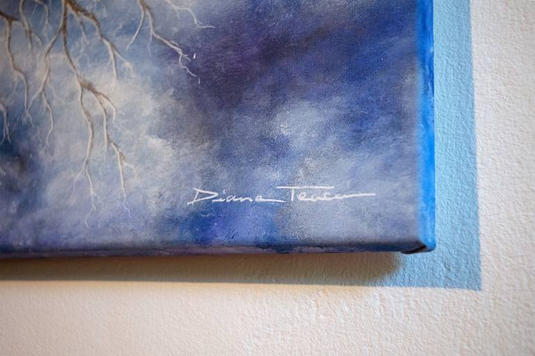 Original Surrealism Landscape Painting by Diana Teaca