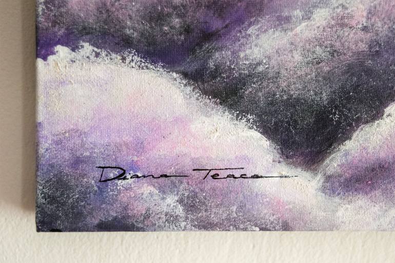 Original Expressionism Outer Space Painting by Diana Teaca