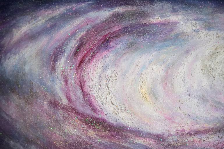 Original Expressionism Outer Space Painting by Diana Teaca