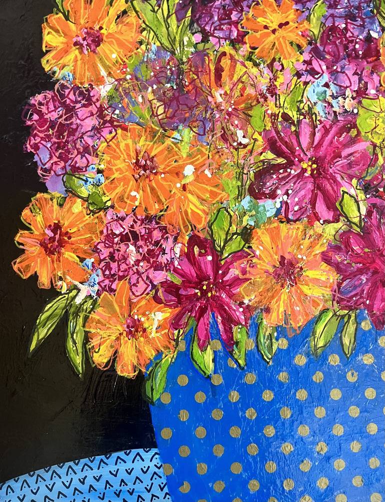 Original Floral Painting by Nicole Kamb