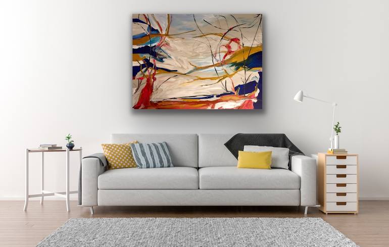 Original Abstract Landscape Painting by Nicole Kamb