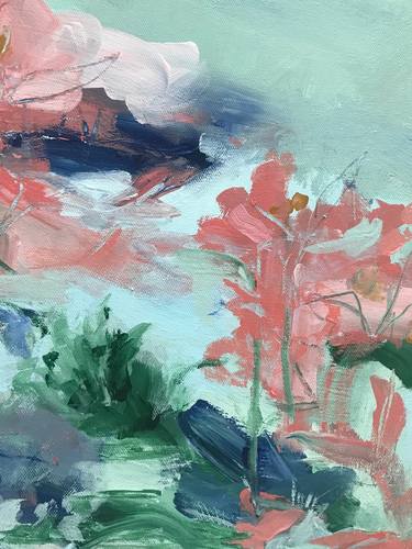 Original Abstract Floral Paintings by Nicole Kamb