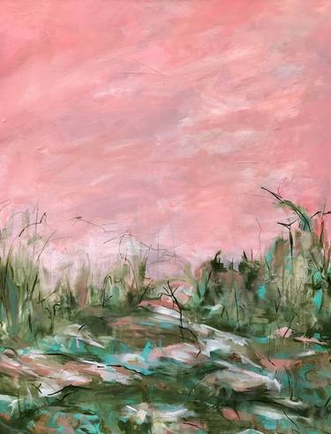 Original Abstract Landscape Paintings by Nicole Kamb