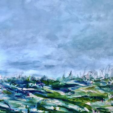 Original Abstract Landscape Paintings by Nicole Kamb