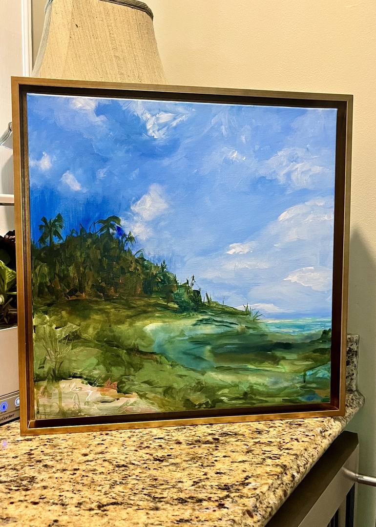 Original Impressionism Seascape Painting by Nicole Kamb
