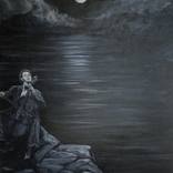 YoYoMa, Moonlight Serenade Painting by Crystal Dombrosky