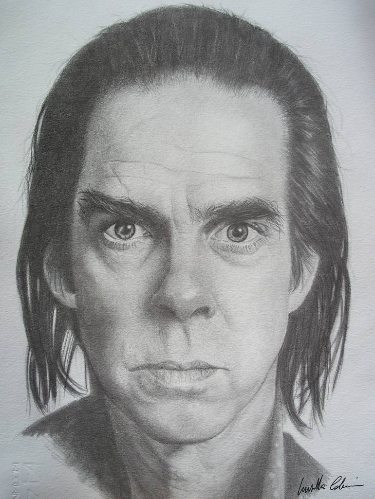 Nick Cave Drawing by Luisella Colucci | Saatchi Art