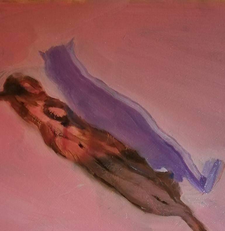 Original Expressionism Animal Painting by Rosemary Burn