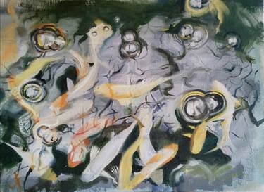 Original Contemporary Fish Paintings by Rosemary Burn