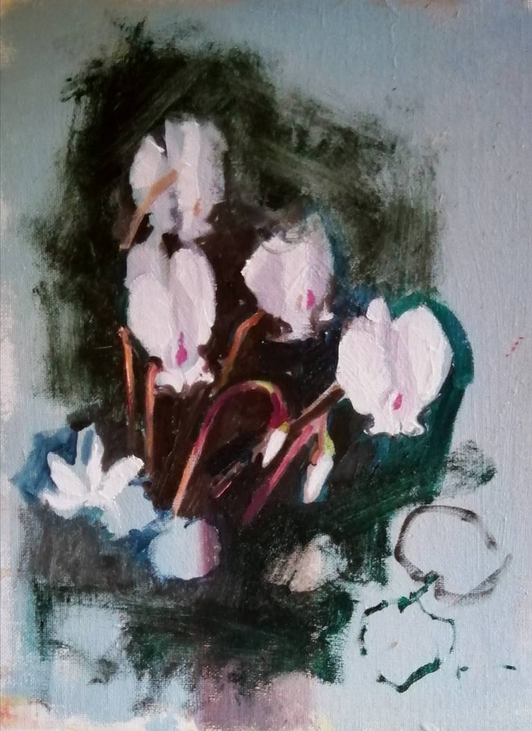 Original Expressionism Botanic Paintings by Rosemary Burn