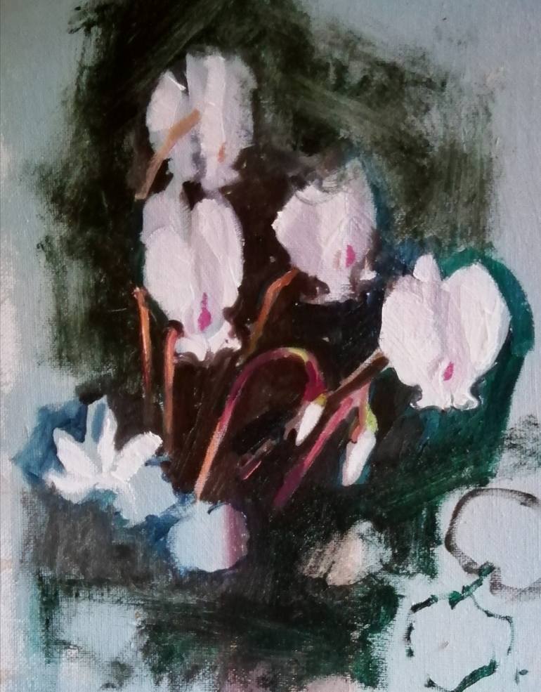 Original Expressionism Botanic Painting by Rosemary Burn