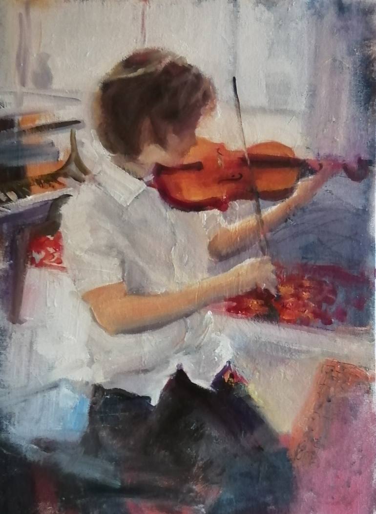 Original Figurative People Paintings by Rosemary Burn